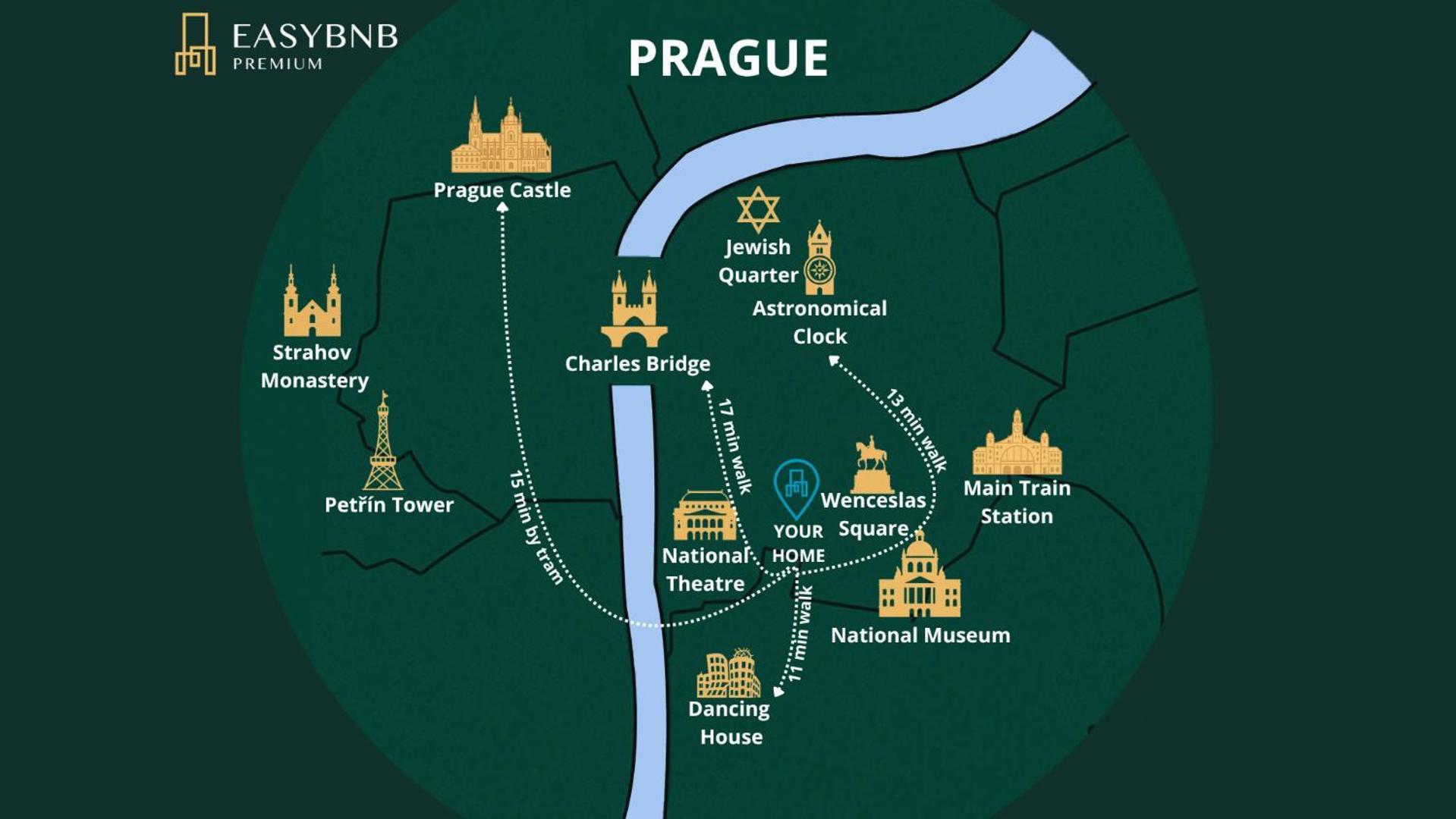 Prague Center Apartment With Fireplace Екстериор снимка
